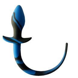 Blue Silicone Dog Tail Anal Plug Toys sexy Games G-spot Butt sexyy Erotic Toy For Adults Slave Women Men Gay s Beauty Items