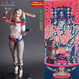 sexy dolls clothes Australia - In Stock 30cm Real Clothes Undress Crazy Toys Suicide Squad Sexy Quinn Joker 1 6th Scale Action Figure Toy Doll Gift228I