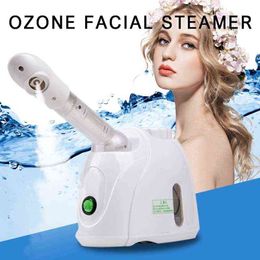 Home use Herbal Vaporizer Aroma Ozone Face Sauna Facial Steamer Thermal Steam Humidifier Whitening Moisturizing Skin Care Tool 220526