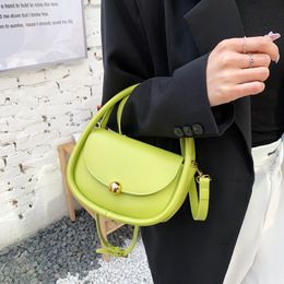 Mode Frauen Umhängetaschen Einfarbig Kleine Runde Tasche Frische Süße Kleine Damen Handtaschen Großhandel