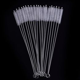 175mm hair guide brush stainless steel bottle straw brush bottle spiral soft hair straw brush