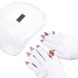 Anti UV Radiation Protection Protection UV Glove Nail Art Gel Anti UV Glove LED Lamp Nail Dryer Light Tool UV-beschermende handschoen