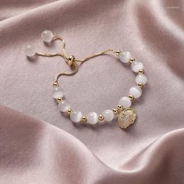 Charm Bracelets Korea Selling Fashion Jewellery High-end Natural Opal Beads Beaded Copper Inlaid Zircon Shell Pearl Female BraceletCharm Lars2
