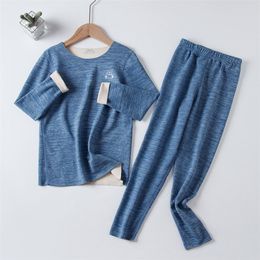 Autumn Baby Kids Thermal Underwear Children Clothing Sets Seamless Sleepwear for Boys Girls Pajamas Winter Teens Clothes 220507