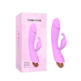 Sex toy Toy Massager rabbit Vibrator for Women 10 Modes Double Vibrations Vaginal and Clitoral Stimulation Adult Erotic Toys AXRK