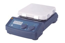 Lab Instrument LCD Digital 7 inch Square Hotplate Magnetic Stirrer heating temperature up to 550 centigrade