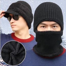 Berets Winter Beanie Hats For Men Women With Thick Fleece Lined Scarf Set Warm Knit Hat Skull Cap Neck Warmer And ScarfBerets Wend22