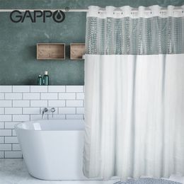 GAPPO Waterproof 3D Shower Curtain Bathing Sheer For Home Decoration Bathroom Accessaries Nordic for Bathtub T200711