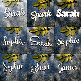 Custom Childrens Personalised Wooden SignsDIY Baby Shower Wood Name SignWedding Party Nursery Wall Decoration 220618