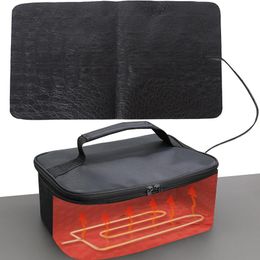 Carpets Electric Food Heating Gasket Mat Outdoor Office Portable Lunch Box Bag Heated Pad Milk Coffee Cup Heater Plate 5V 12V 24VCarpets