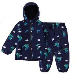Clothing Sets Rainproof Kids Outfits Children Winter Warm Thicken Boys Hoodies Coat Pants Sport Long Sleeve Clothes 4YClothing