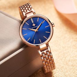 Wristwatches WWOOR Elegant Ladies Watch Diamond Quartz Bracelet Watches Set Top Female Dress Wrist Clock Relogio Feminino