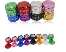 4-layer 50 55 63mm Aluminum Herb Tobacco Grinder Smoke Spice Grinders Cigarette Accessories For Dropshipping