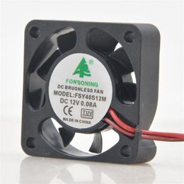 Fonsoning 4cm FSY40S12M 12V 0.08A 4010 two-wire charger inverter fan