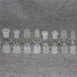 glass bong adapters Canada - 10 Styles Glass Adapter 7cm Hookah Bowl Adaptor 14mm-14mm Female 18-18mm male glass bong water pipe oil rig