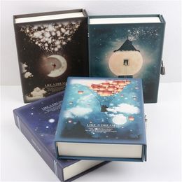 "Like a Dream" Diary with Lock Notebook Cute Functional Planner Lock Book Dairy Journal Stationery Gift Box Package 220401