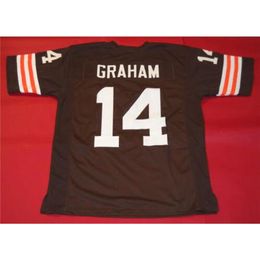 Mit Custom Men Youth women Vintage CUSTOM #14 OTTO GRAHAM College Football Jersey size s-4XL or custom any name or number jersey