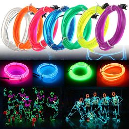 Strips Led Strip Controller Waterproof Flexible Car Decoration Neon EL Wire Cable Lamp Glow String Light Tube LightsLED StripsLED