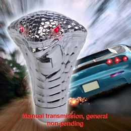 Other Interior Accessories Fashion Cobras Snake Shape Car Gearbox Handle Gear Levers Knob With LED Light Universal Modification Shift LeverO