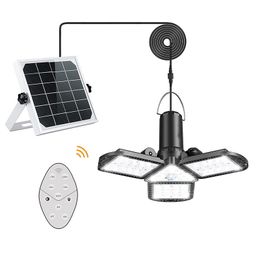 Solar Street Light Solar/USB Recharge 3000K/4500K/5500K 3 leaves Motion Sensor Indoor Outdoor Solar Pendant Lights