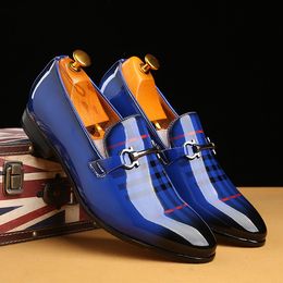 Patent Leather Dress Shoes for Men Loafers Oxford Shoes Office for Men Formal Slip on Shoes Men Business Suit Wedding Dress