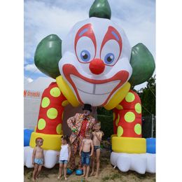 Giant Halloween decoration inflatable clowns tunnel arch airblown gate entrance archway for outdoor party events display