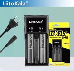 Liitokala Lii-PL2 LED Battery Charger 2 Slots For 18650 3.7V 18350 18500 21700 20700B 10440 26650 1.2V li-ion Ni-MH Battery Smart Charging