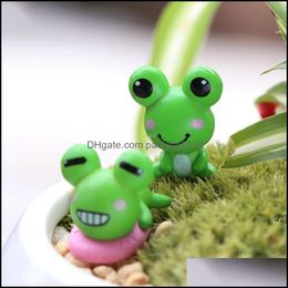 Garden Decorations Patio Lawn Home Cute Frog Big Eye Diy Material Doll Accessories Bonsai Handicraft Moss Terrarium Micro Landscape Fairy