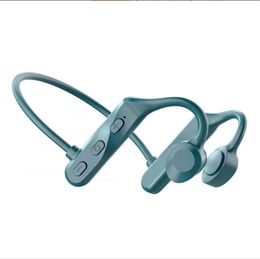 Bone Conduction Headphone Wireless Bluetooth 5.0 TWS Waterproof Sweatproof Sport Running Stereo Neck Hanging Headset