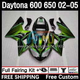 Frame Kit For Daytona 650 600 CC 02 03 04 05 Bodywork 7DH.36 Cowling Daytona 600 Daytona650 2002 2003 2004 2005 Body Daytona600 02-05 Motorcycle Fairing light green