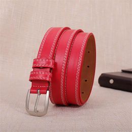 Belts Women Fashion Waist Belt Narrow Stretch Dress Thin Buckle Leather WaistbandBelts