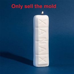 BT0096 Custom DIY Wave Shape Letter Creative Soap Mould Unique Rectangle Vulgar Language Word Candle Silicone Mould 220510