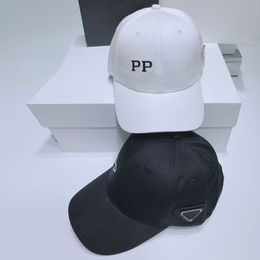 Summer Ball Caps Designer Baseball Cap Simple Style Hats for Man Woman Black White Good Quality
