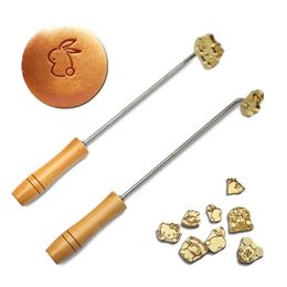 Custom Brass ing Tool DIY Burning Copper Mould Fire Baking Cake Bread ing Stamp Iron Heating Embos 220622