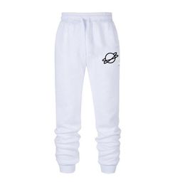 Fashion Men Sweatpants Autumn Winter Fleece Printed Long Pants Outdoor Joggers Sport Casual High Waist Gym Trousers 220325