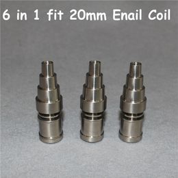 coil nailer nails UK - High Quality Titanium Nails 6 IN 1 fit 20mm coil Tool Domeless Gr2Titanium Nail Bangers For Male and Female 19mmTitanium Banger285k
