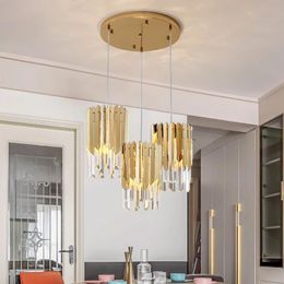Pendant Lamps Modern Small Crystal Chandelier 20cm Lighting Living Room Decoration Gold Silver Hanging Lights Dining LightsPendant