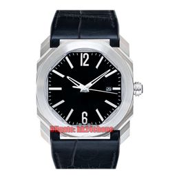 14 Styles High Quality Watches 101964 BGO41BSLD Octo Solotempo Stainless Steel A2813 Automatic Men's Watch Black Dial Rubber Strap Gents Sport Wristwatches