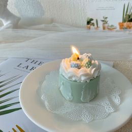 Wholesale Cute aromatherapy candle cake shape warm heart birthday gift festival girlfriend gift box