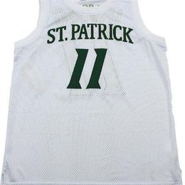 Nikivip MEN WOMEN custom any name any number YOUNTH custom XXS-6XL Kyrie Irving St. Patrick White High School Basketball Jersey