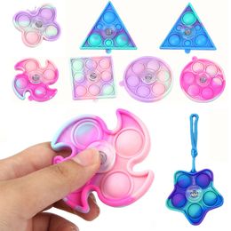 fidget toys rotator silicone decompression gyro fingers spin music childrens toy gifts