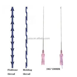 18g needles Australia - Tattoo Needles Selling Products Molding Fishbone Thread 18g 100mm Pdo For Face Lifting