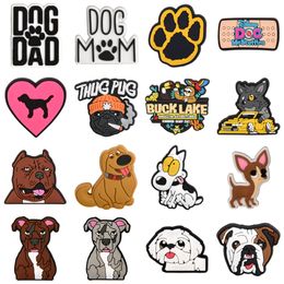 New Arrival Adorable Dogs Mom Croc Shoe Charms Lovely Money Cats Clog Shoes Decorations Kid's Cute Animal Wristband Accessories