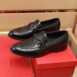 Top quality Dress Shoes fashion Men Black Genuine Leather Pointed Toe Mens Business Oxfords gentlemen travel walk casual comfort asdasdasdawsdasda