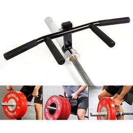 Gym Fitness Barbell T-Bar Row Platform Core Strength Trainer Attachment Deadlift Squat Rowing Bar Landmines Handle Grip Accessories