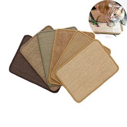 Cat Scratcher Sisal Mat Board Cat Scratch for Sharpen Nails Scraper Cats Tree Cat scratching post Sofa Mats Furniture Protector 220623