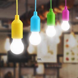 Party Favour Colour Changing LED Pull Cord Light Home Improvement Hanging Lamps Multi Colourful Bulb Kids Tent Decor Portable Hanging RRE13634