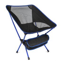 Portable Folding Seat Camping Hiking Beach Outdoor Barbecue Foldable Fishing Picnic Home Office Moon Chair 220609