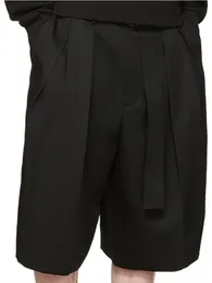 Men's Shorts Men's Wide Leg Skirt Summer Black European Wind Youth Fashion Trend Loose Leisure Beach Pants