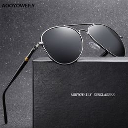 Luxury Mens Polarized Sunglasses Driving Sun Glasses For Men Women Brand Designer Male Vintage Black Pilot UV400 220725